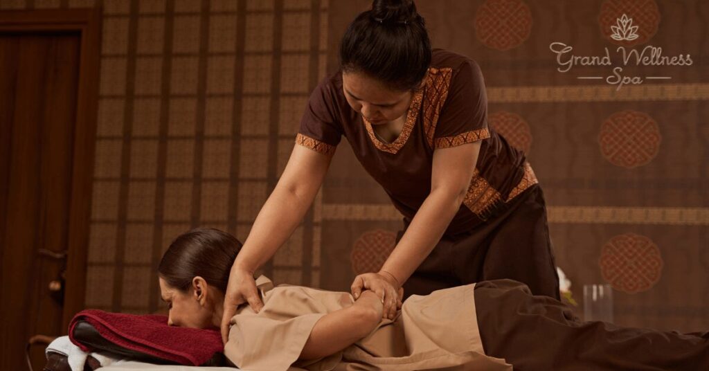 First-time Nuru massage session setup at Grand Wellness Spa, Dhaka 1212, showing client relaxation experience.