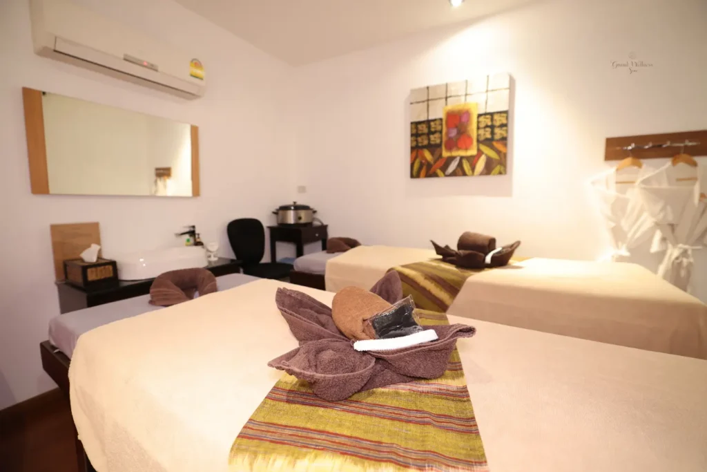 Comfortable Foot Massage room designed for targeted foot therapy, relaxation, privacy, and a calm spa atmosphere