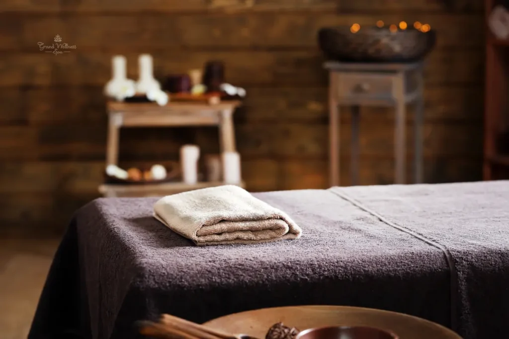 Calm and comfortable Swedish massage room designed for gentle massage techniques, deep relaxation, privacy, and a soothing spa atmosphere